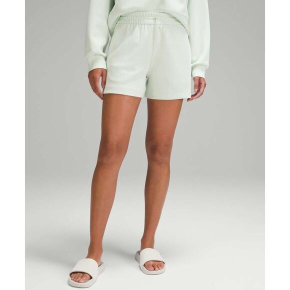 EUC Lululemon Softstreme High-Rise Lounge Shorts 4” Kohlrabi Green Size 14 Soft - Picture 7 of 15